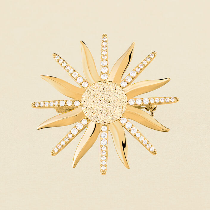 Broche BIGBANG - Cristal / Dorado - Joyas  | Agatha
