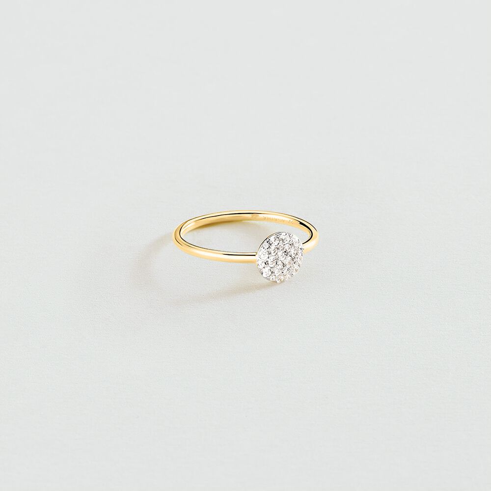 Anillo fino CRYSTAL - Cristal / Dorado - Anillos de fantasía  | Agatha