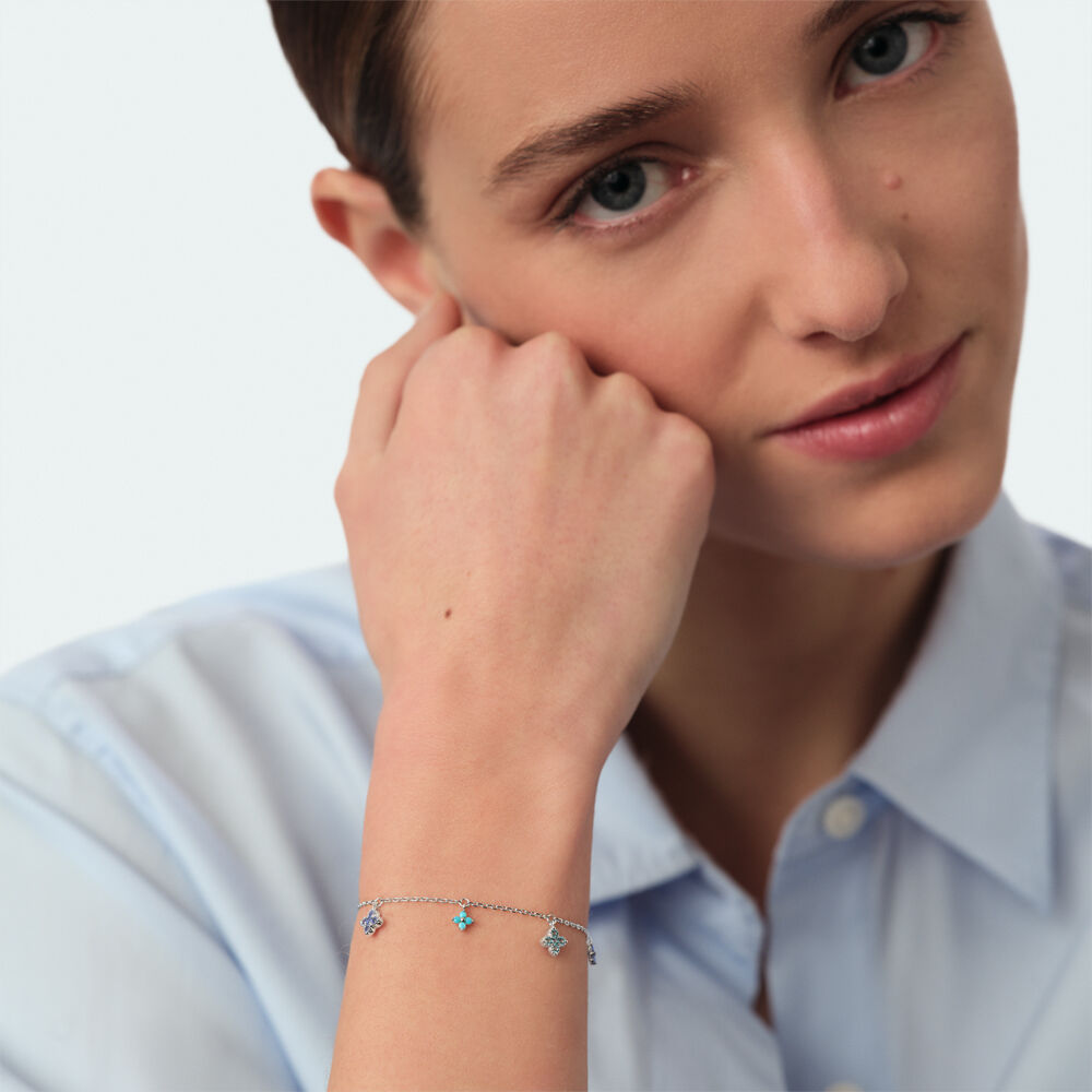 Pulsera de cadena BELOVED - Multicolor / Plata - Pulsera de cadena  | Agatha