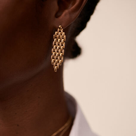 Pendientes largos MINUIT - Dorado - Pendientes  | Agatha
