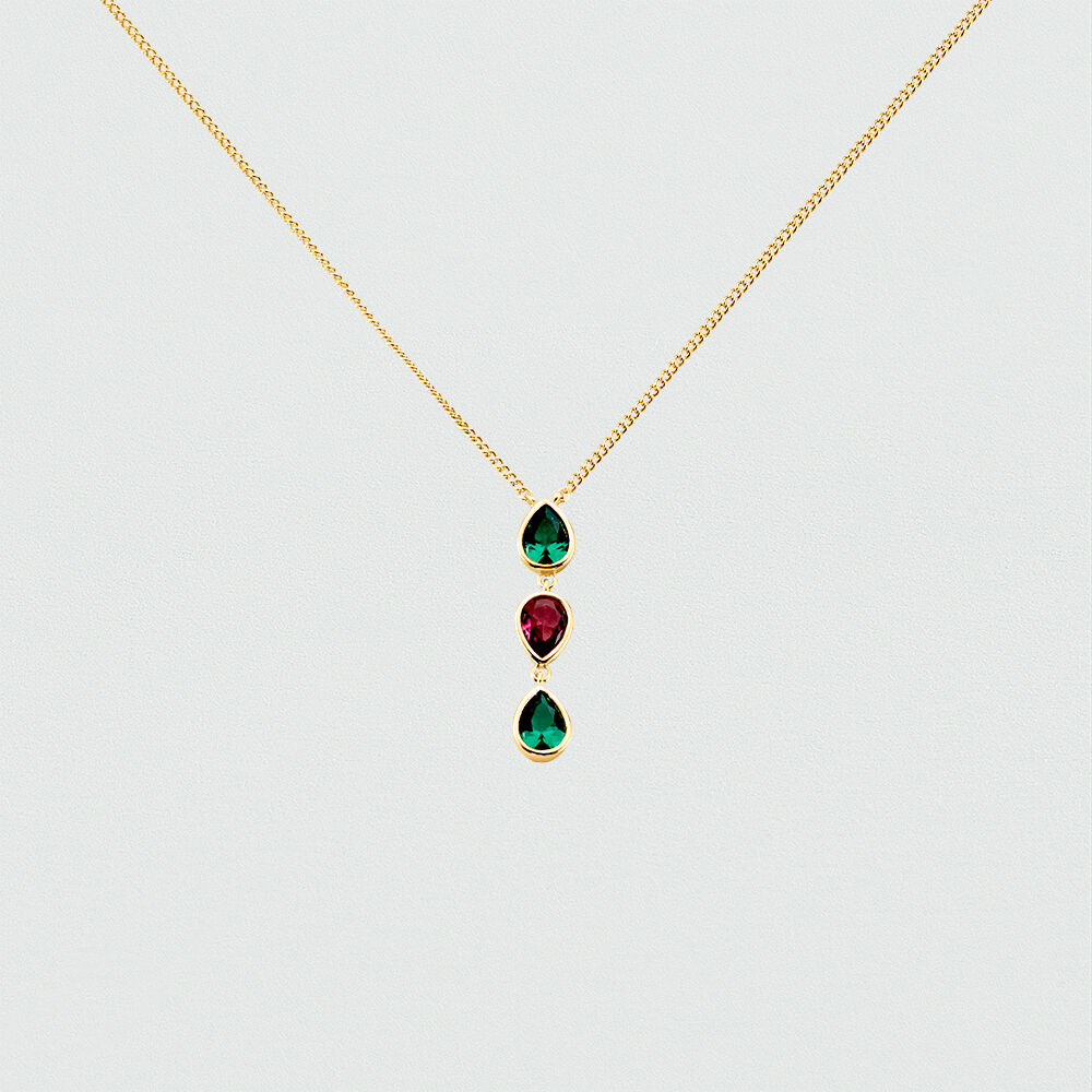 Collar corto NEITH - Verde / Rosa - Collar corto  | Agatha