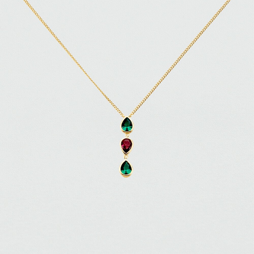 Collar corto NEITH - Verde / Rosa - Collar corto  | Agatha