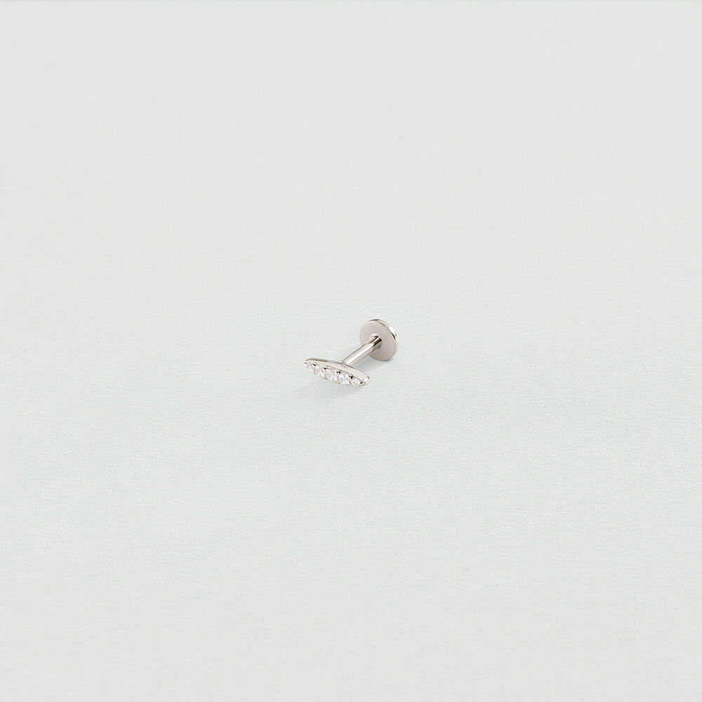 Piercing mini MIX & MATCH - Cristal / Plateado - Piercings  | Agatha