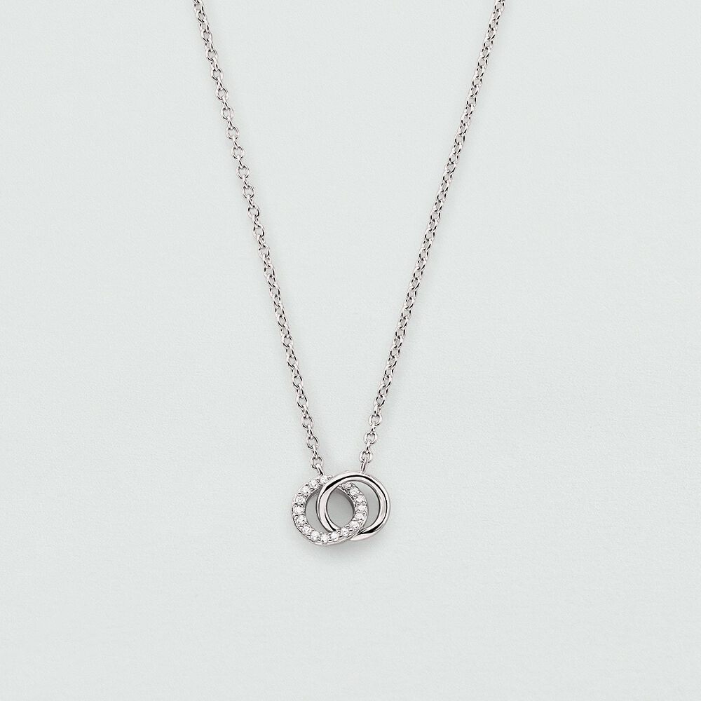 Collar corto RONDOU - Cristal / Plateado - Collar corto  | Agatha