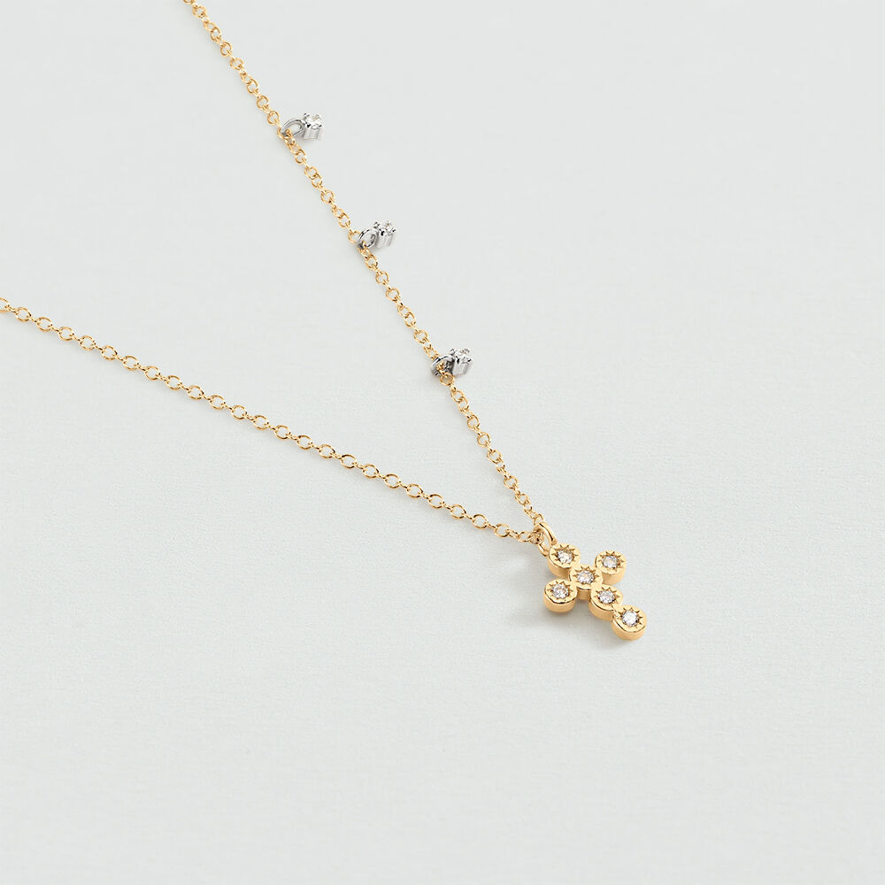Collar corto EVA - Cristal / Dorado - Collar corto  | Agatha