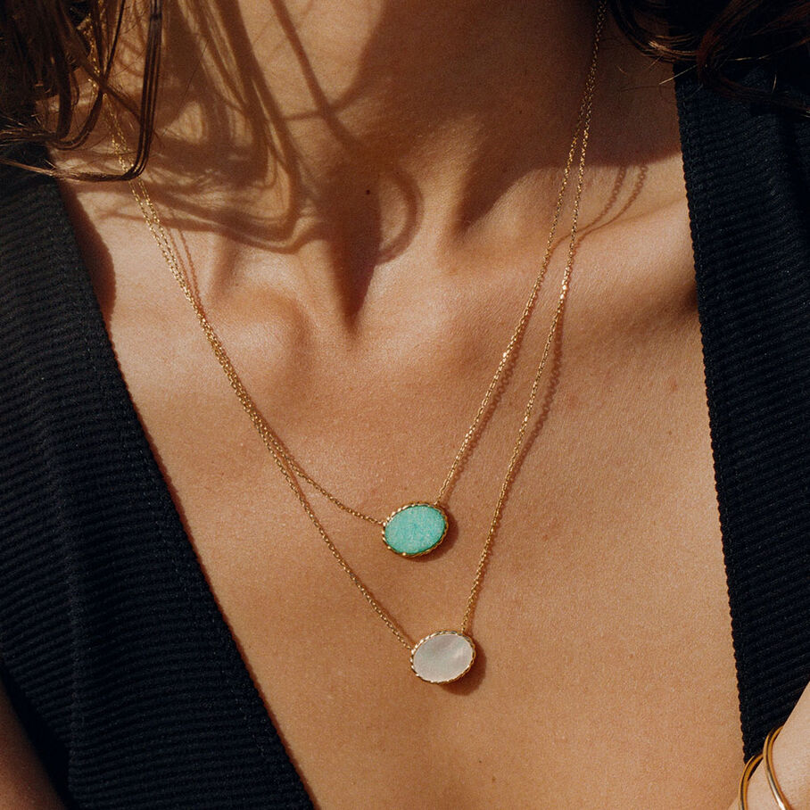 Collar midi ATMA - Madre perla / Rosa - Collares  | Agatha