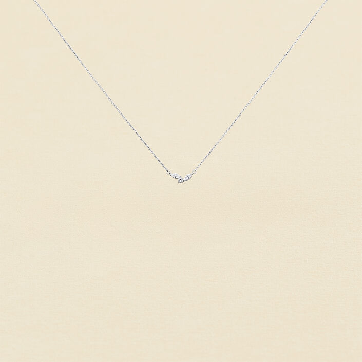 Collar corto PLEIADES - Cristal / Plateado - Collares  | Agatha