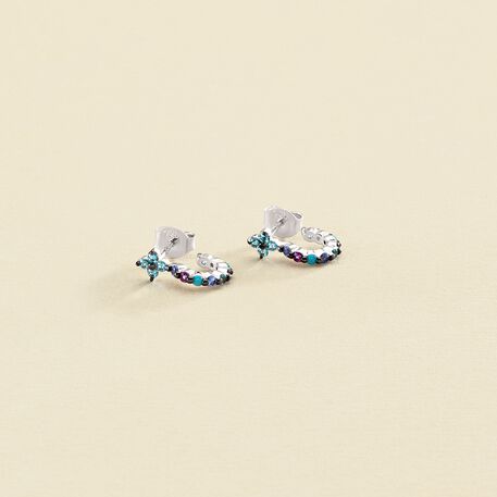 Criollas BELOVED - Multicolor / Plata - Pendientes  | Agatha