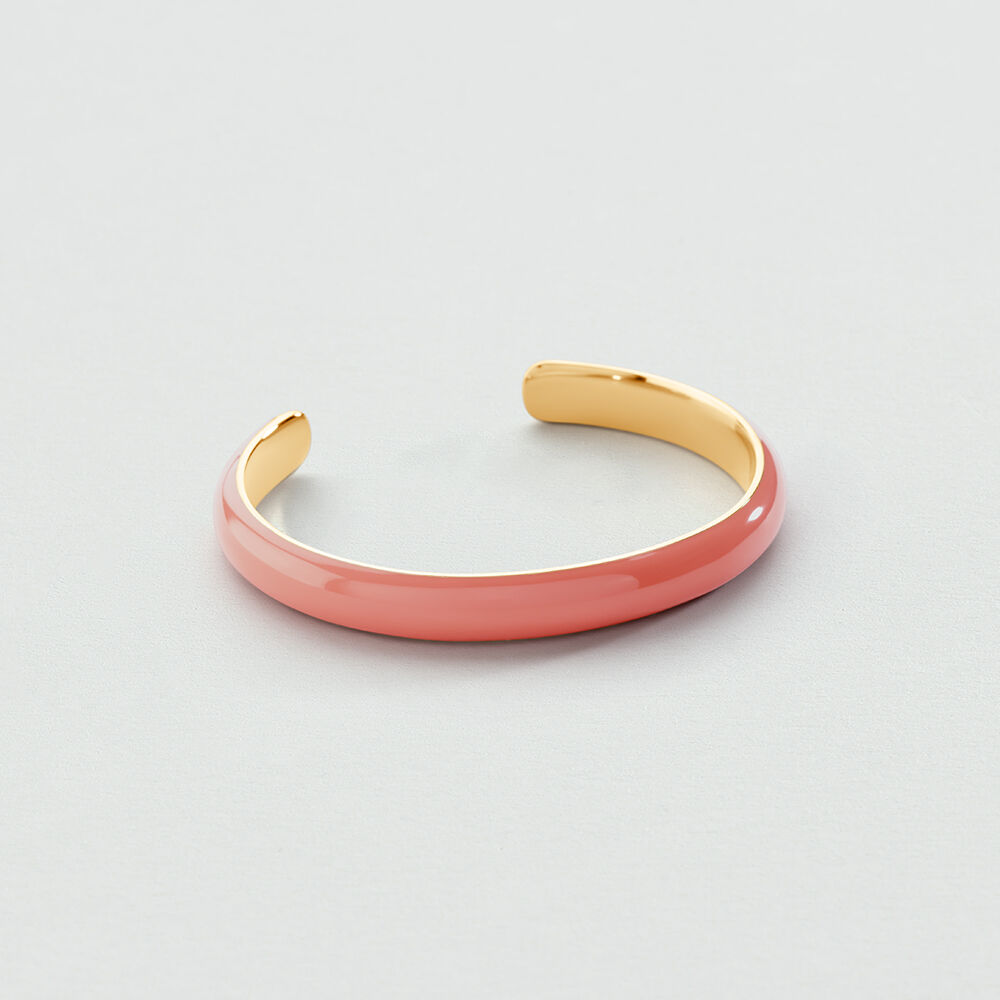 Pulsera r&iacute;gida LEO - Coral / Oro - Pulsera r&iacute;gida  | Agatha