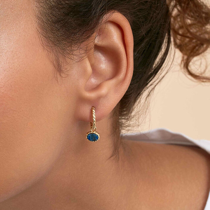 Criollas ATMA - Lapis/ azul - Pendientes  | Agatha