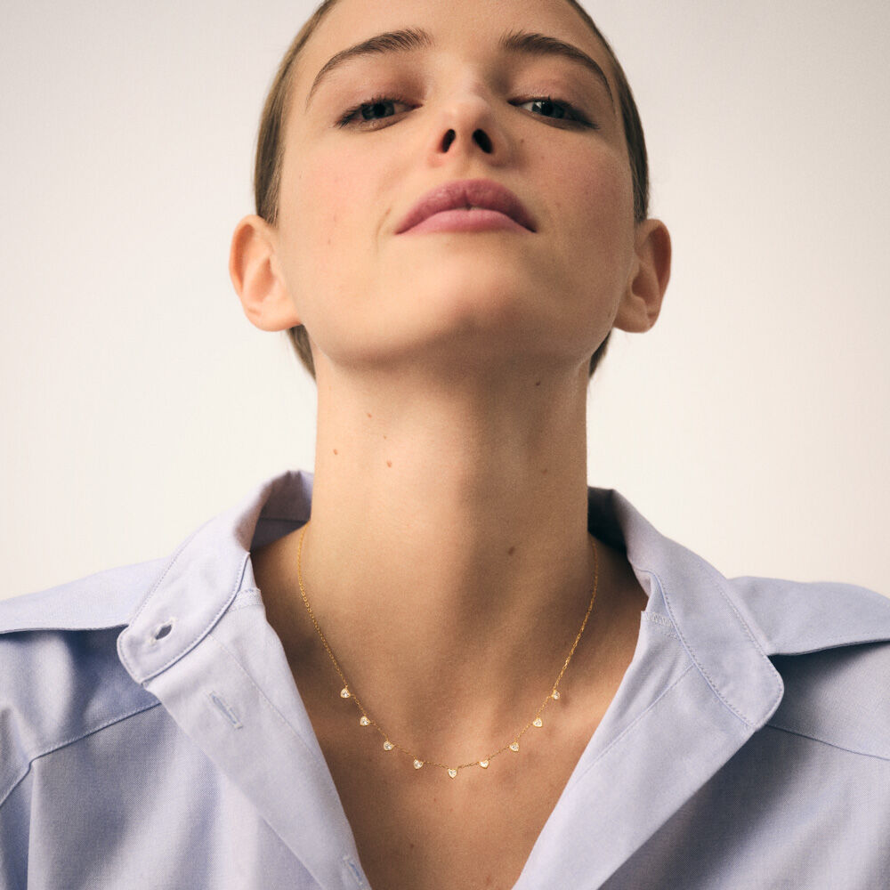 Collar corto ADOREE - Cristal / Dorado - Collar corto  | Agatha