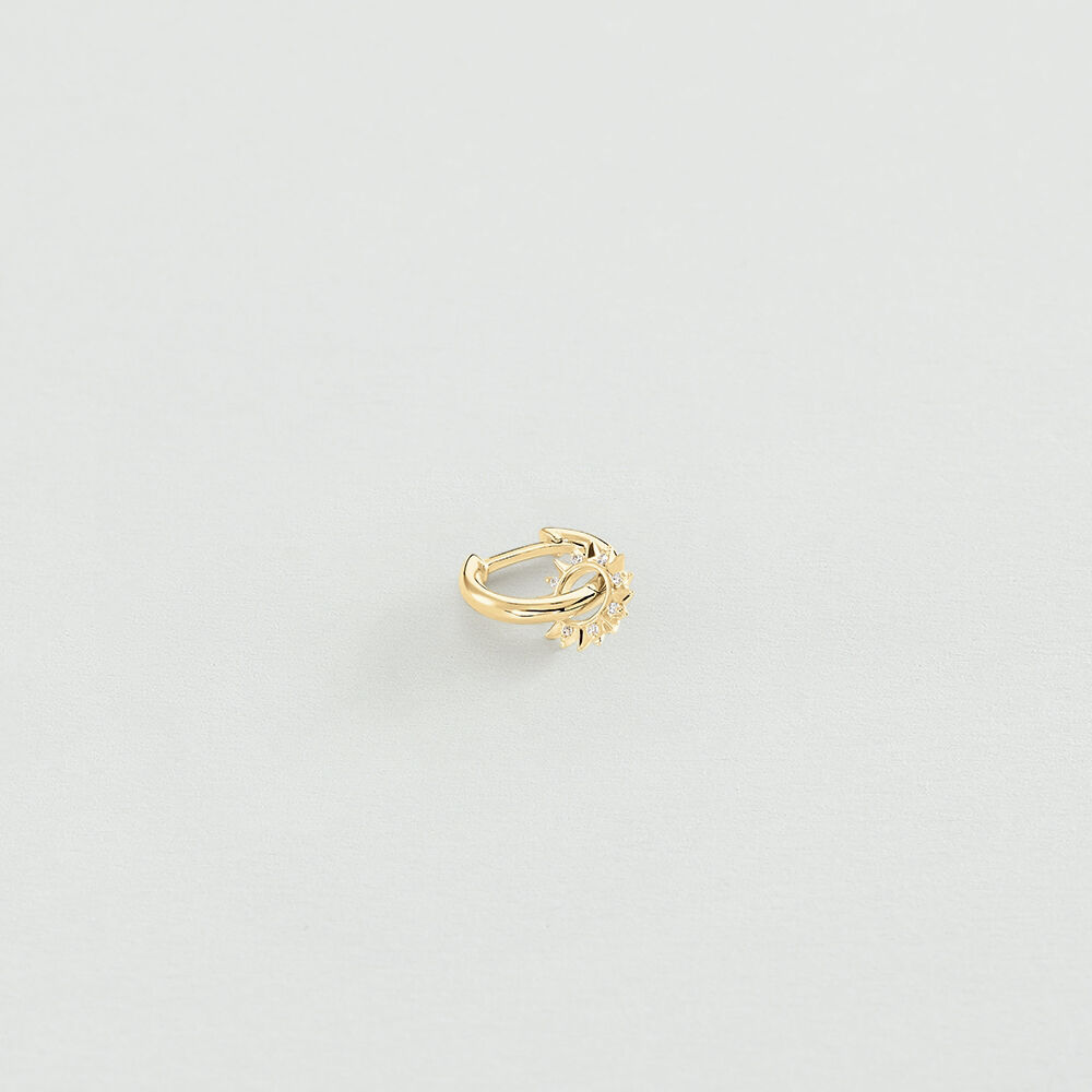 Piercing criolla SUNSHINE - Cristal / Dorado - Piercings  | Agatha