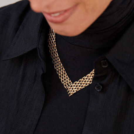 Collar midi MINUIT - Dorado - Collares  | Agatha