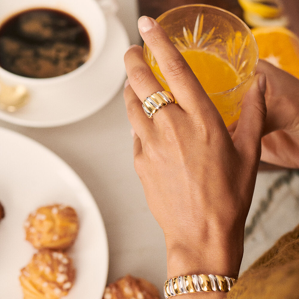 Anillo new arrivals ancho oro
