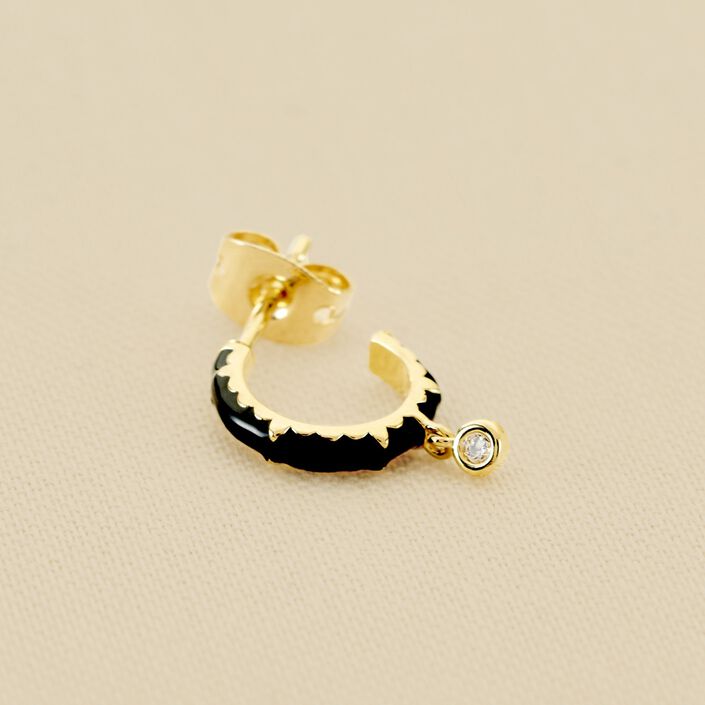 Piercing criolla JUNGLY - Negro / Oro - Piercings  | Agatha