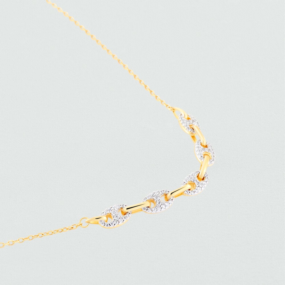 Collar midi ETREINTE - Plateado / Dorado - Collares  | Agatha
