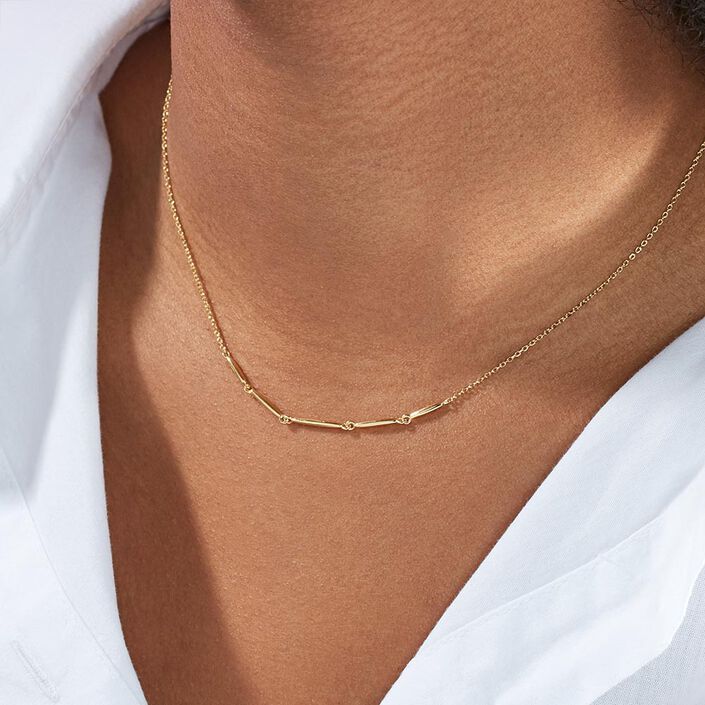 Collar corto RADIEUX - Dorado - Collares  | Agatha