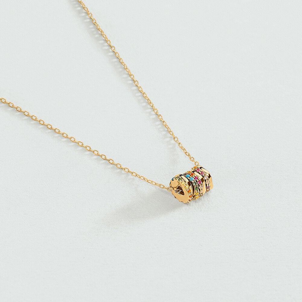 Collar corto IRIS - Multicolor / Oro - Collar corto  | Agatha