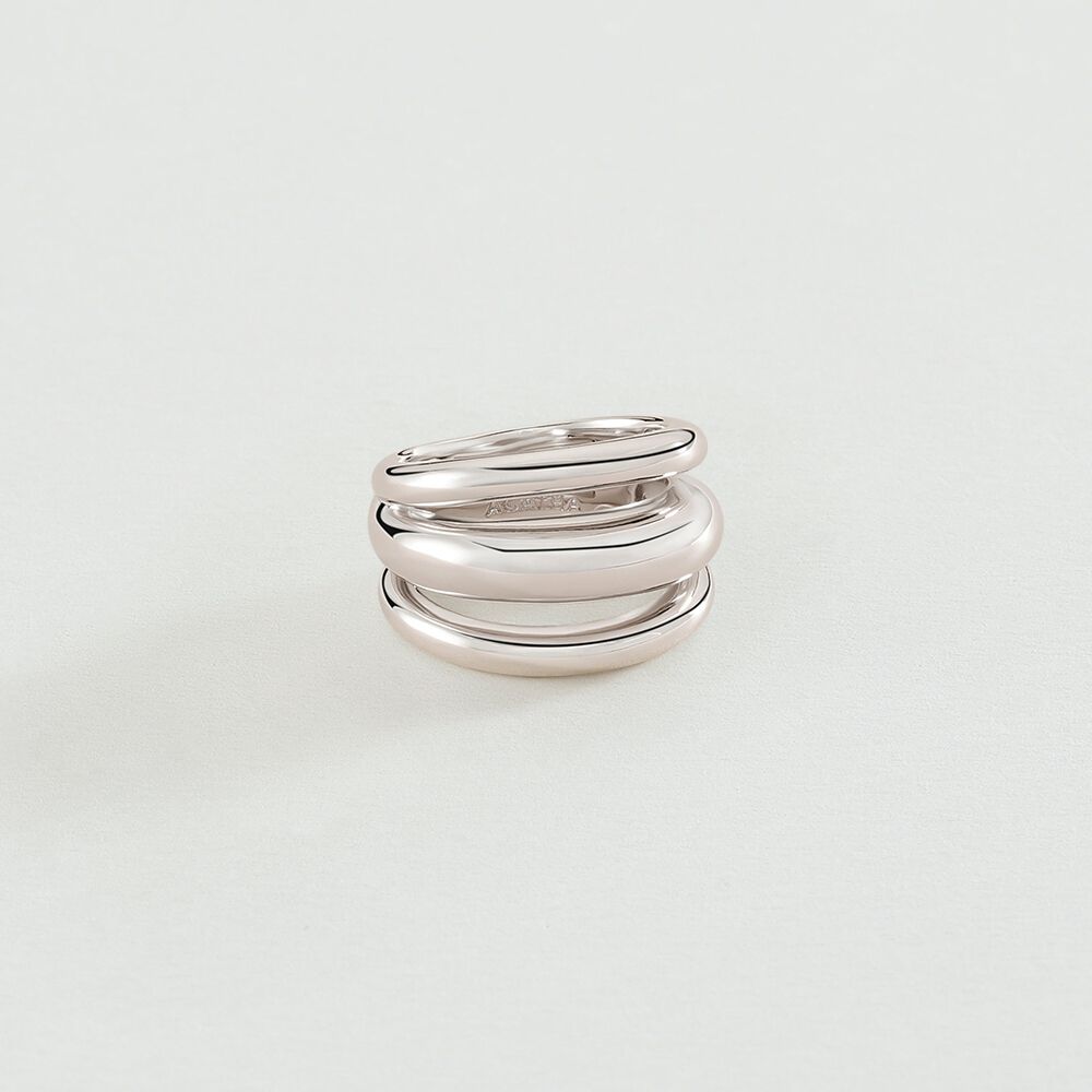 Anillo ancho TRIJONC - Plata - Anillos de fantasía  | Agatha