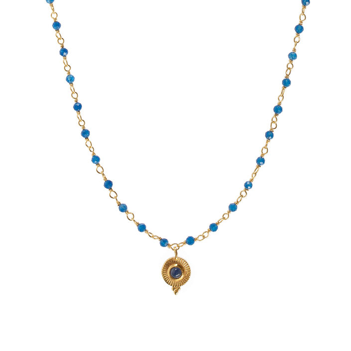 Collar corto SAPPHIRE - Azul / Oro - Collares  | Agatha