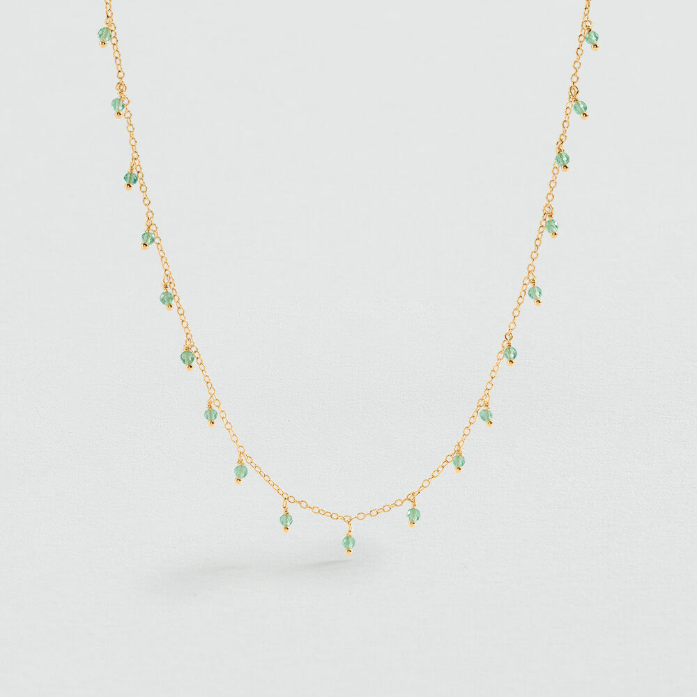 Collar corto ALMA - Cuarzo Verde - Collar corto  | Agatha