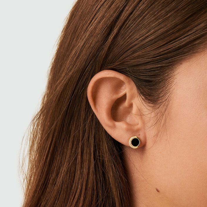 Pendientes cortos MOONONYX - Onix - Pendientes  | Agatha