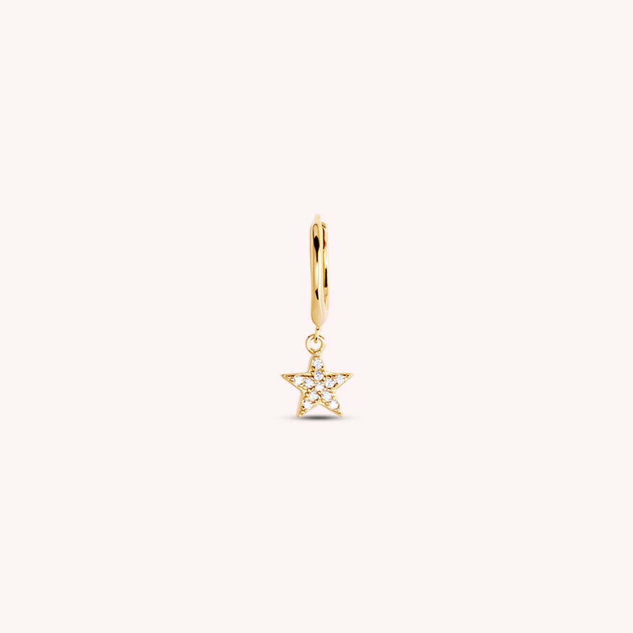 Piercing criolla ESTRE - Cristal / Oro - Piercings  | Agatha