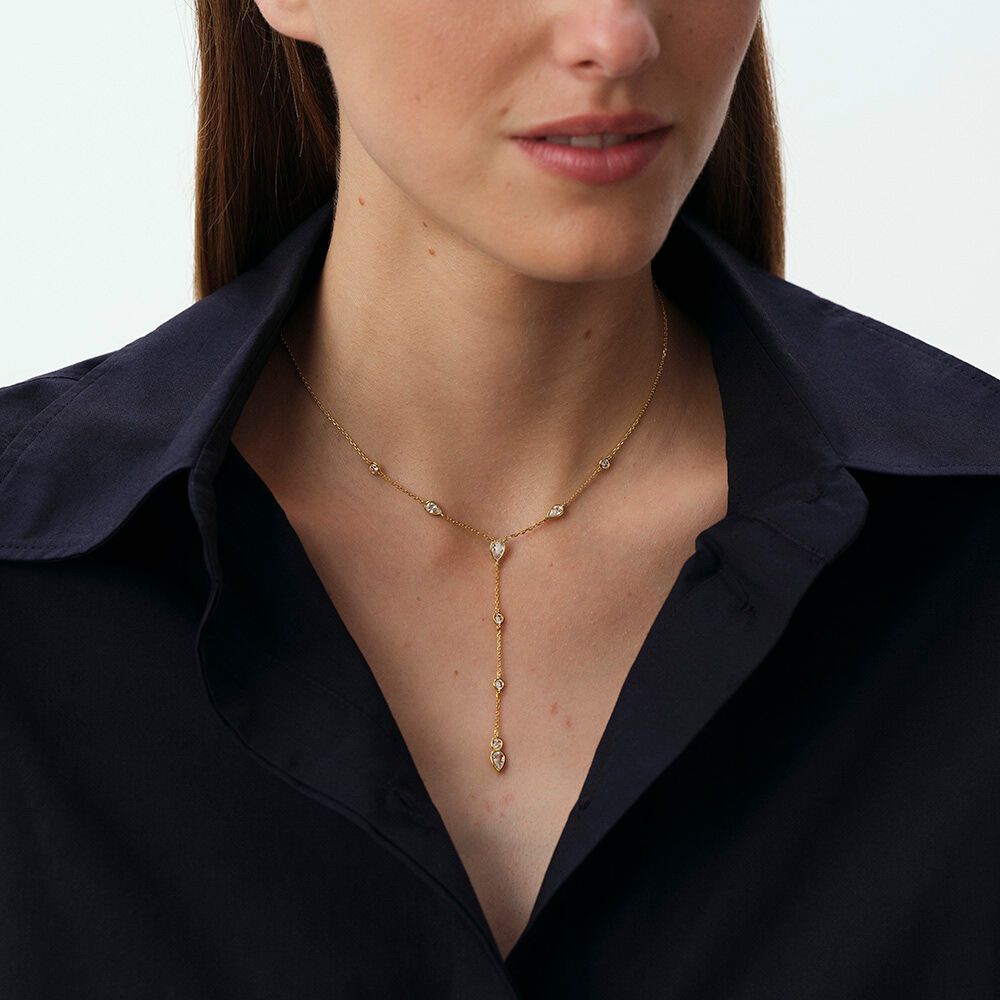 Collar midi CANDY - Cristal / Dorado - Collares  | Agatha