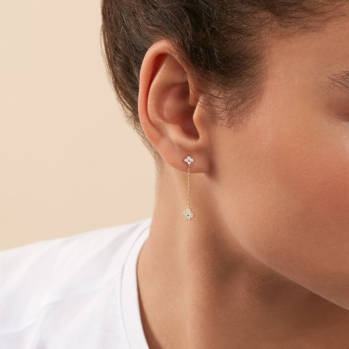 Pendientes largos BELOVED - Cristal / Dorado - Pendientes  | Agatha