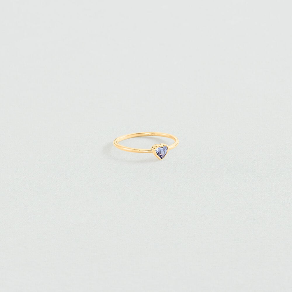 Anillo fino CANDY - Violeta / Oro - Anillos  | Agatha