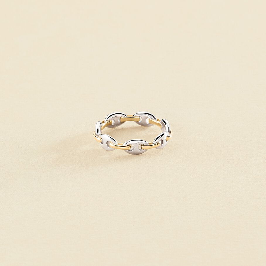 Anillo fino ETREINTE - Plata / Oro - Anillos  | Agatha