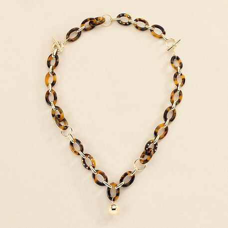 Collar midi BOUCLE - Concha / Dorado - Collares  | Agatha