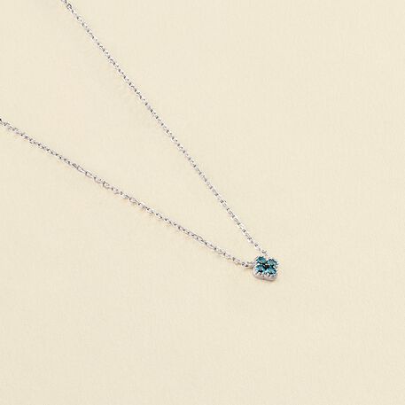 Collar corto BELOVED - Turquesa / Plata - Collares  | Agatha