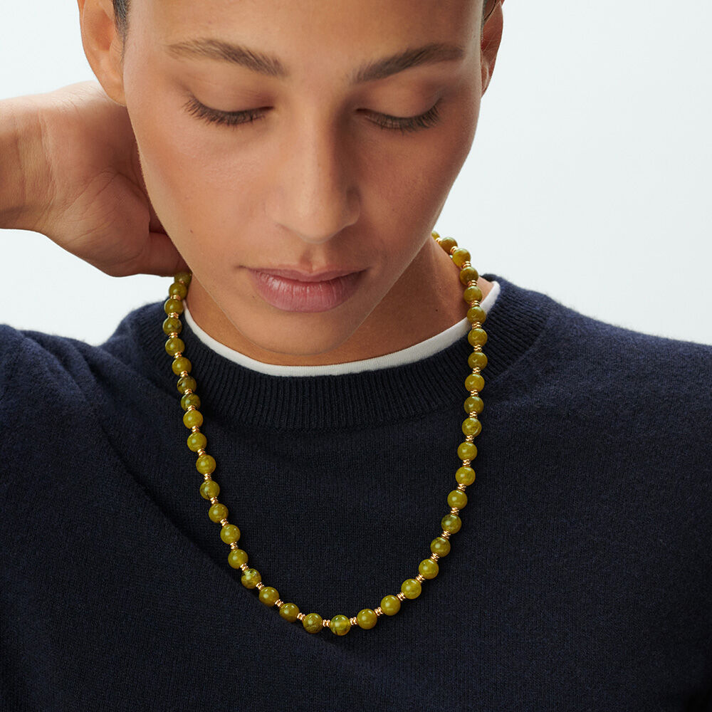 Collar midi BE - Caqui / Oro - Collares  | Agatha