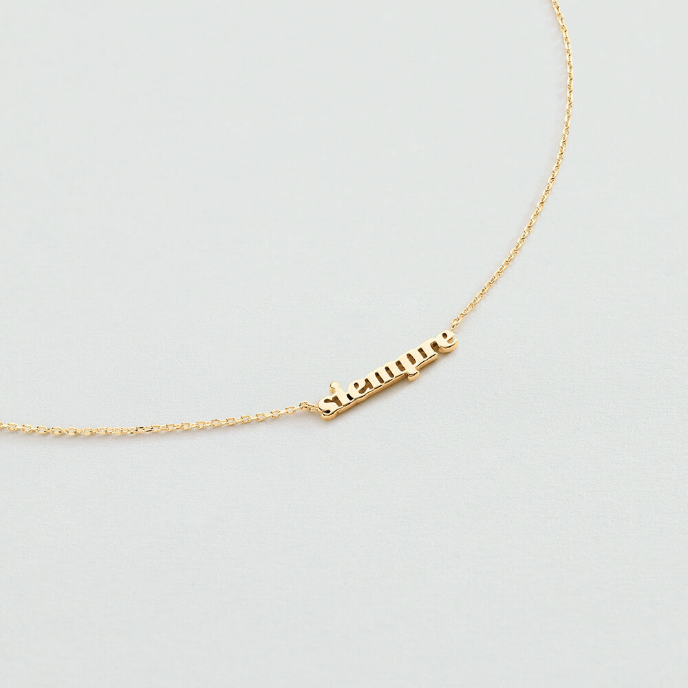 Collar corto SIEMPRE - Dorado - Collar corto  | Agatha