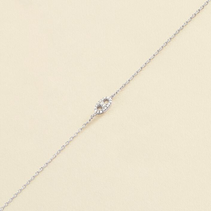 Pulsera de cadena ETREINTE - Cristal / Plateado - Pulseras  | Agatha