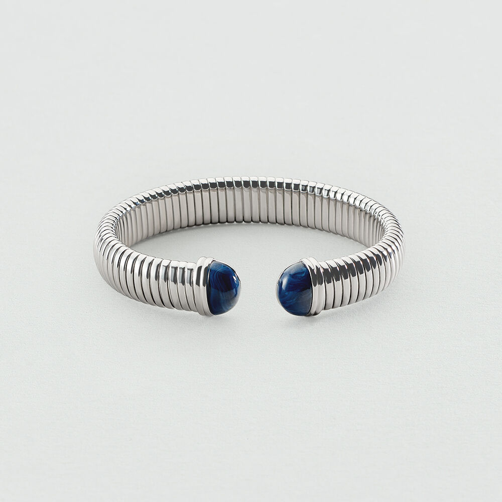 Pulsera rígida BE - Azul / Plata - Pulsera rígida  | Agatha