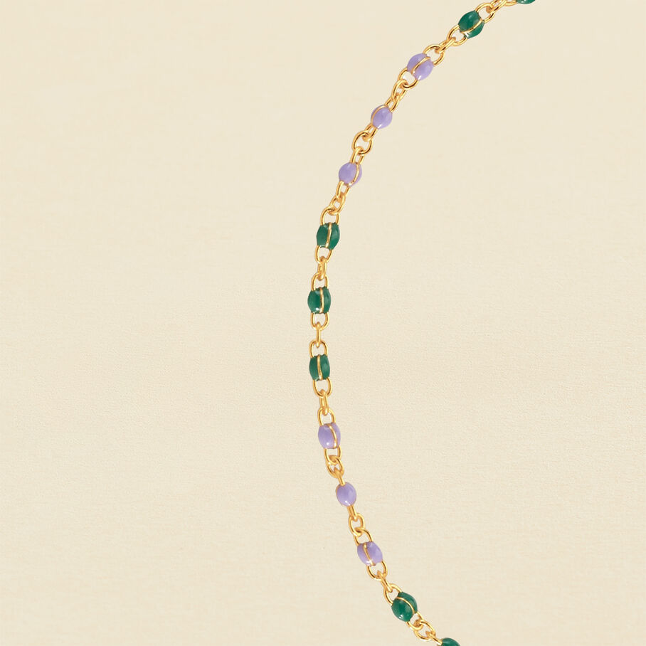 Pulsera de cadena SMARTY - Verde / Violeta - Pulseras  | Agatha