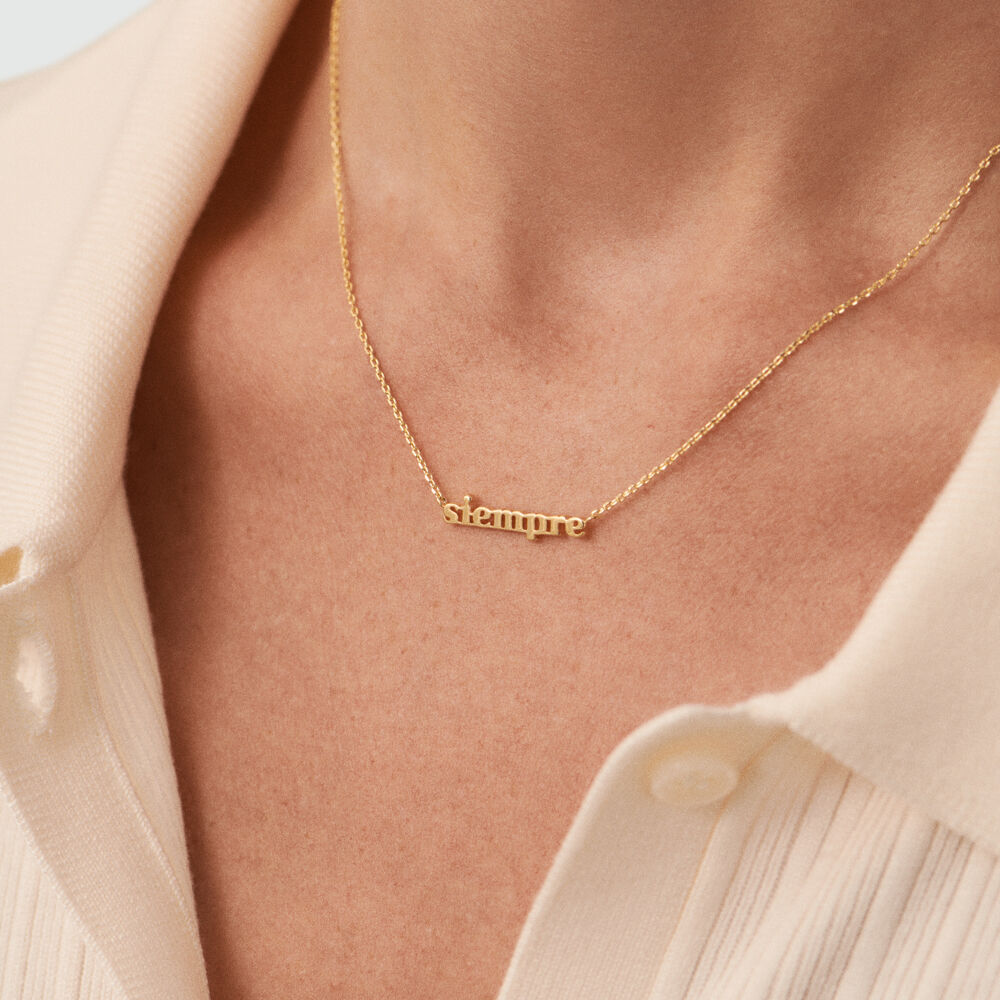 Collar corto SIEMPRE - Dorado - Collar corto  | Agatha