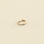 Piercing criolla CRIODIAM - Cristal / Dorado - Piercings  | Agatha