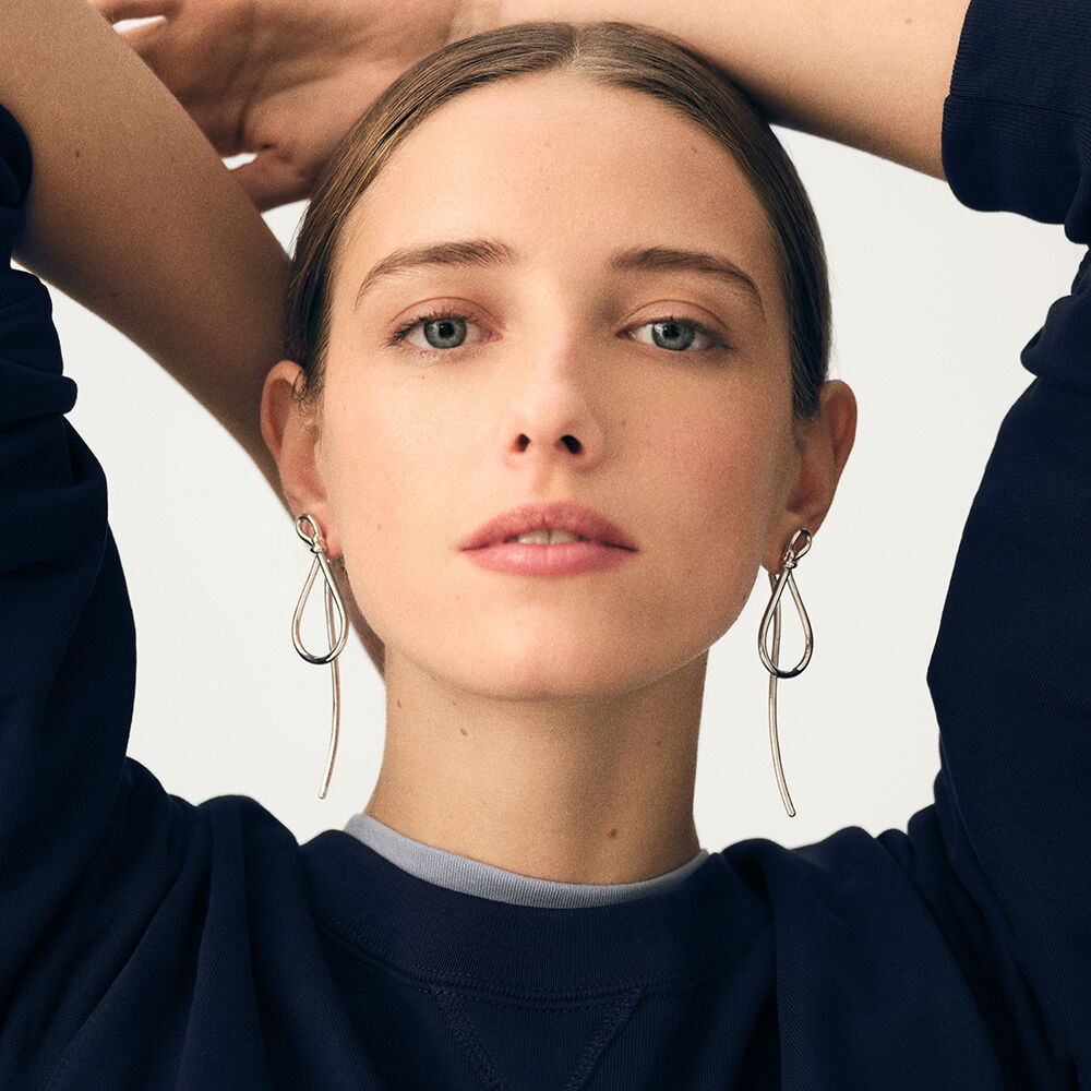 Pendientes largos MAUDE - Plateado - Pendientes de fantas&iacute;a  | Agatha