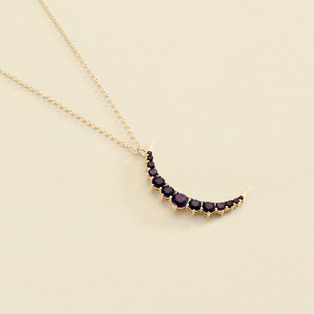 Collar largo CREPUSCULE - Azul / Oro - Collares  | Agatha