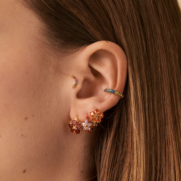 Falso piercing MIX & MATCH - Multicolor / Oro - Piercings  | Agatha