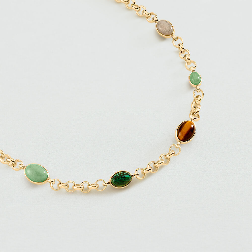 Collar corto RHEA - Multicolor / Oro - Collar corto  | Agatha