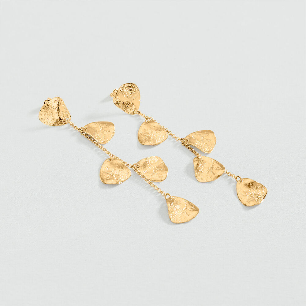 Pendientes largos CALMA - Dorado - Pendientes  | Agatha