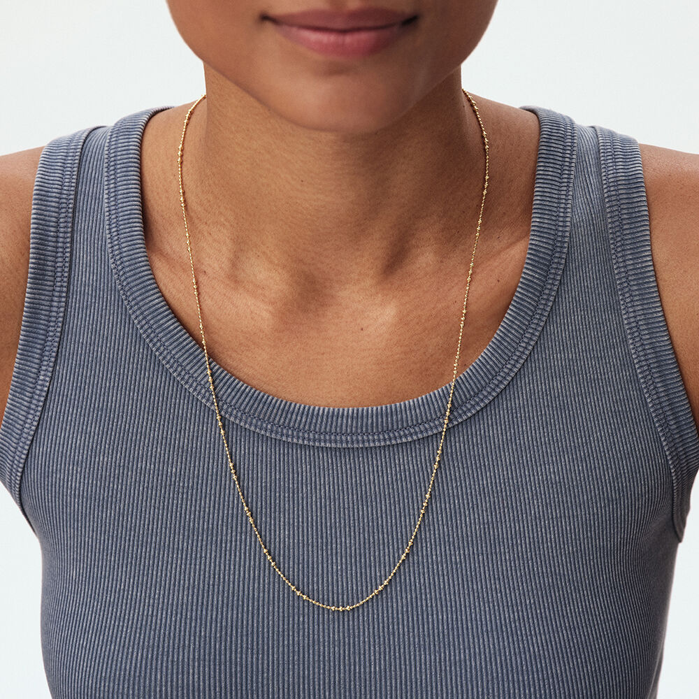 Collar largo CHAÎNE BOULE - Dorado - Collar de fantasía  | Agatha