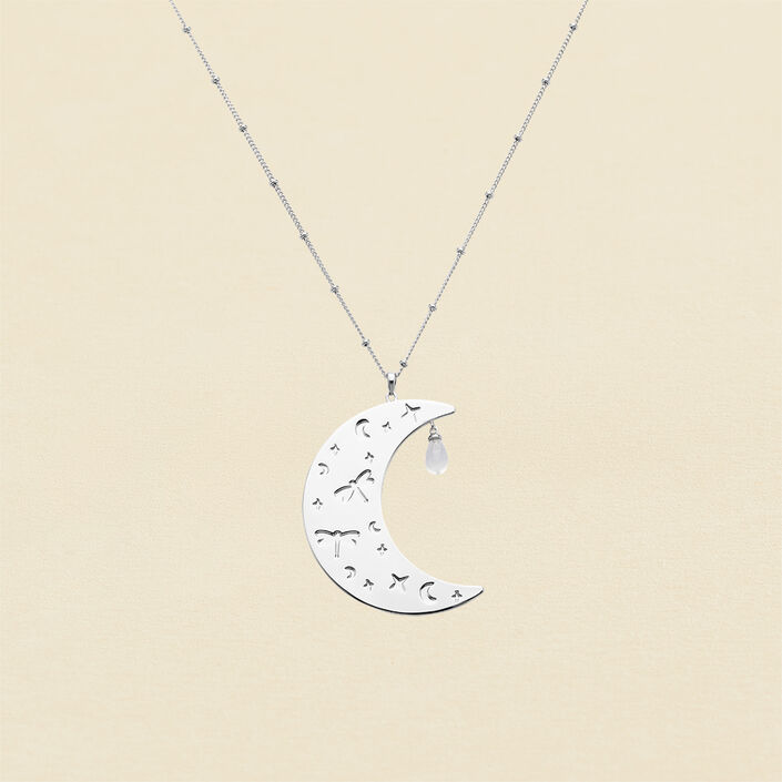 Collar largo FLY - Plateado - Collares  | Agatha