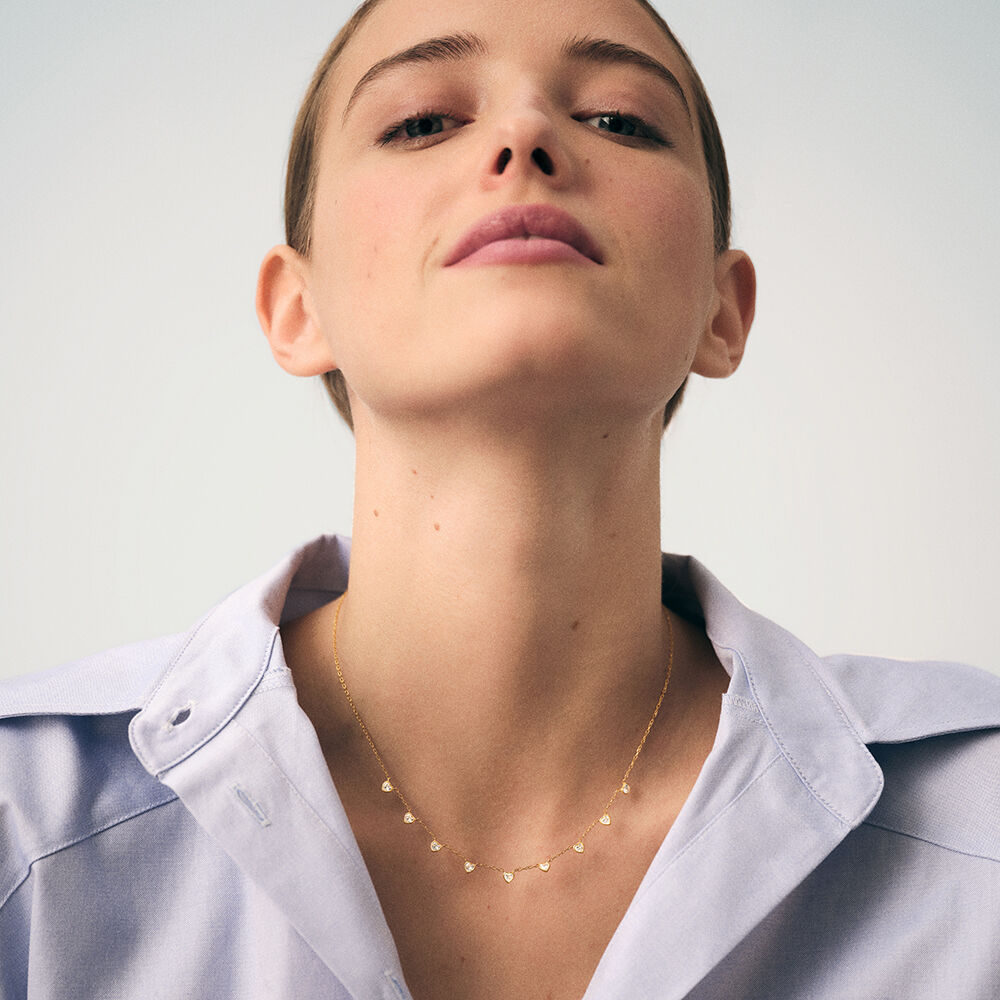 Collar corto ADOREE - Cristal / Dorado - Collar corto  | Agatha