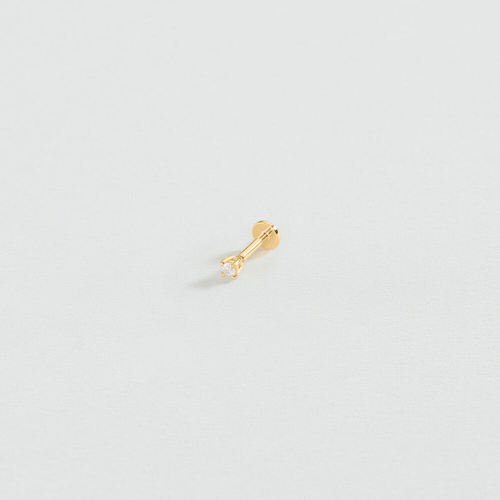 Piercing mini MIX & MATCH - Cristal / Dorado - Tragus&H&eacute;lix  | Agatha