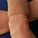 Pulsera de cadena SMARTY - Blanco / Oro - Pulseras  | Agatha